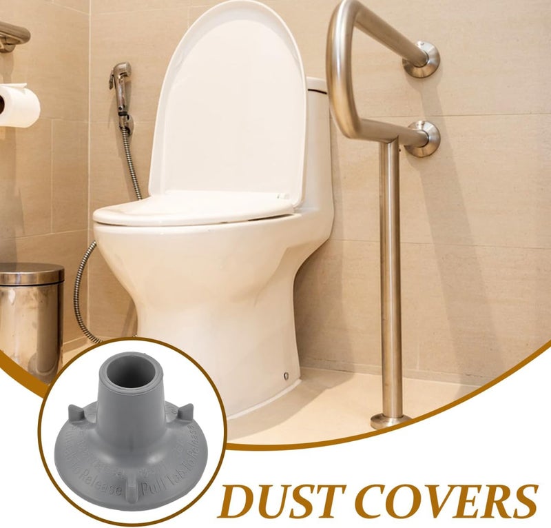 PACKOVE Rubber Suction Cup Foot Pads for Toilet Handrails and Shower Chairs Non-Slip Waterproof Foam Cushion for Stability and Bathroom Safety 3.74X3.74 Inches - Image 5